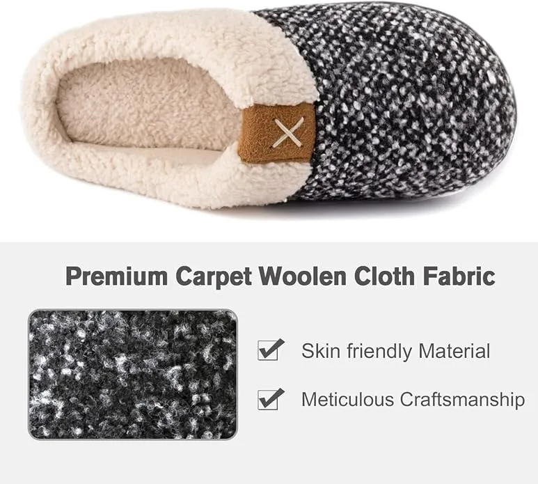 ULTRAIDEAS Women's Indoor Outdoor Slipper Memory Foam