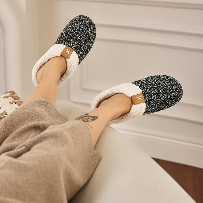 ULTRAIDEAS Women's Indoor Outdoor Slipper Memory Foam
