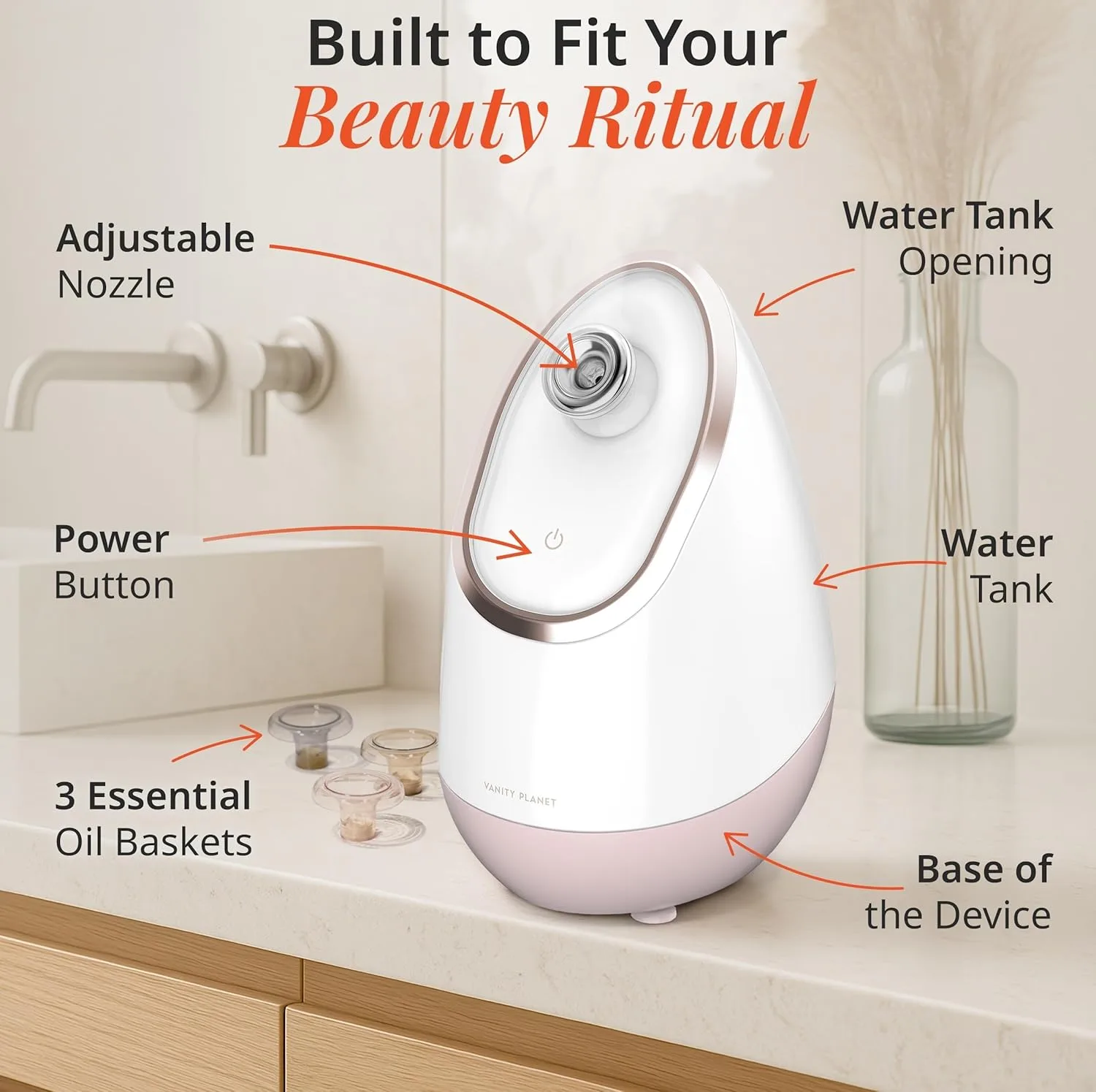 Vanity Planet Aira Ionic Facial Steamer