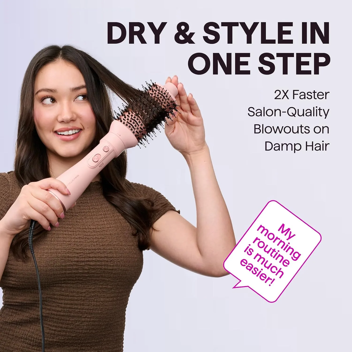 Blow Dryer Brush Set, Wavytalk Air Sculpt 5-in-1 Hot Air Brush Set