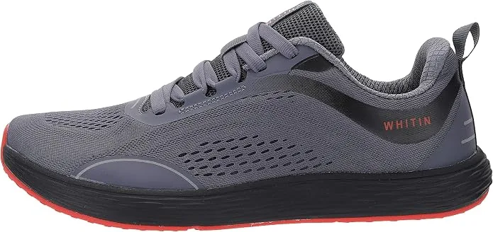 WHITIN Men's Wide Toe Box Zero Drop Road Running Shoes (Grey S81)