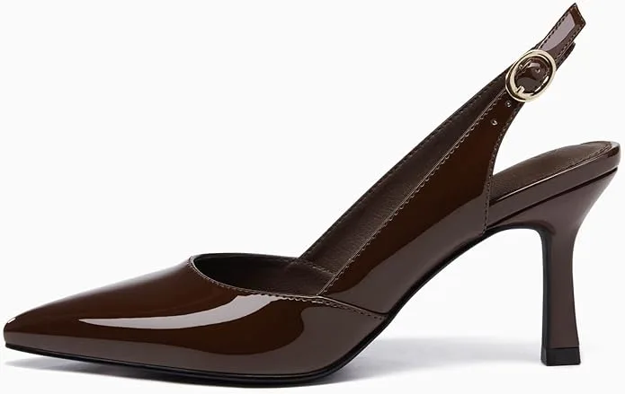 Rilista Women's Slingback Kitten Heels