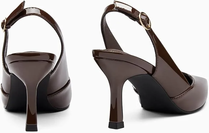 Rilista Women's Slingback Kitten Heels